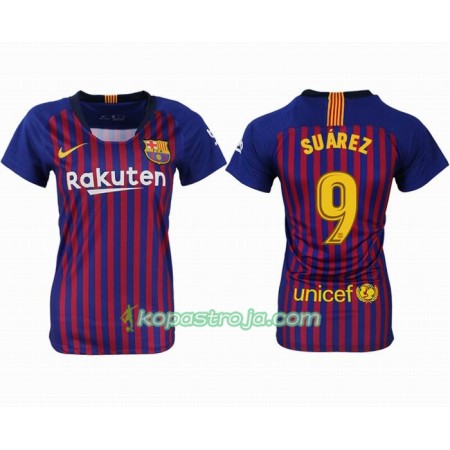 Billiga Fotbollströjor FC Barcelona SUAREZ 9 Dam Hemma tröja 2018/19 Kortärmad